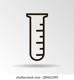 Test tube vector icon