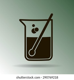 Test tube vector icon