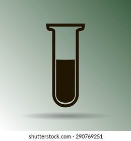 Test tube vector icon