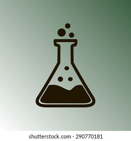 Test tube vector icon