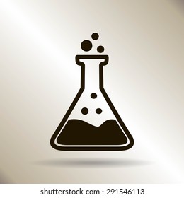 Test tube vector icon