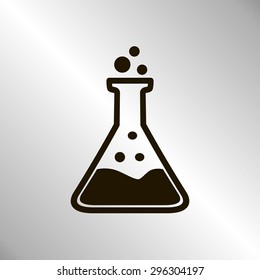 Test tube vector icon