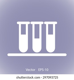 Test tube vector icon