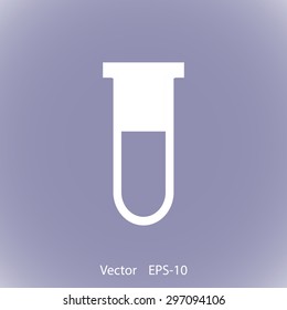 Test tube vector icon