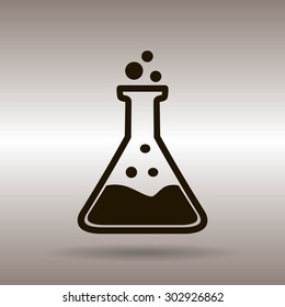 Test tube vector icon