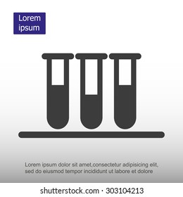 Test tube vector icon