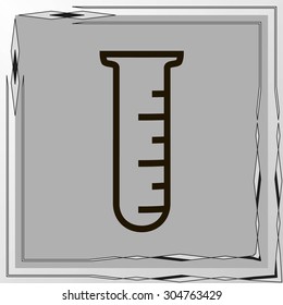 Test tube vector icon