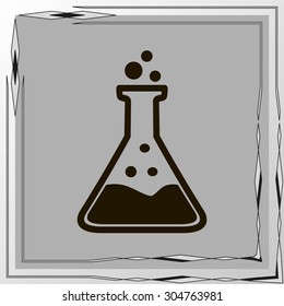 Test tube vector icon