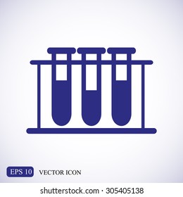 Test tube vector icon