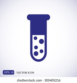 Test tube vector icon