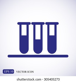 Test tube vector icon