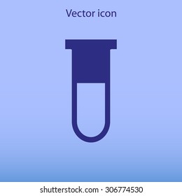 Test tube vector icon