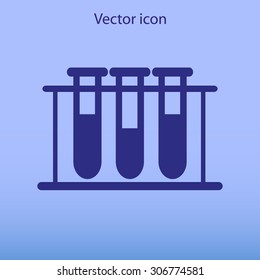 Test tube vector icon