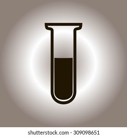 Test tube vector icon