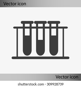 Test tube vector icon