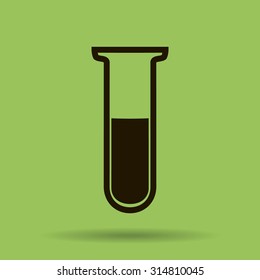 Test tube vector icon