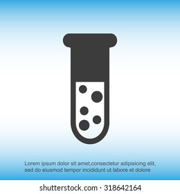 Test tube vector icon