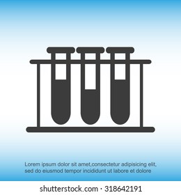 Test tube vector icon