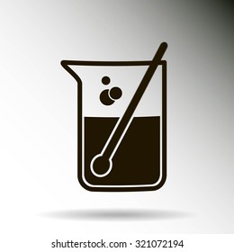 Test tube vector icon
