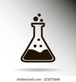 Test tube vector icon