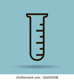Test tube vector icon