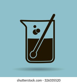 Test tube vector icon