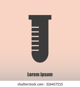 Test tube vector icon
