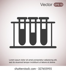 Test tube vector icon