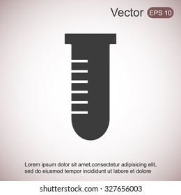 Test tube vector icon