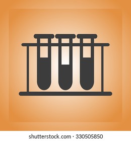 Test tube vector icon