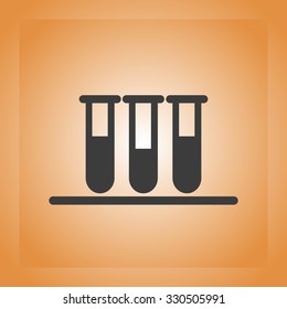 Test tube vector icon