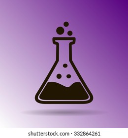 Test tube vector icon