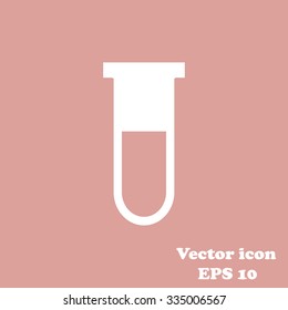 Test tube vector icon