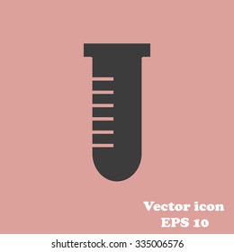 Test tube vector icon