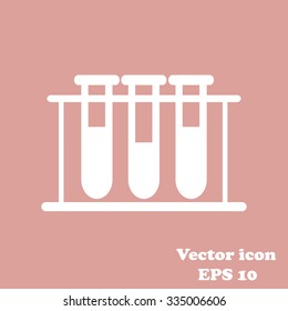 Test tube vector icon