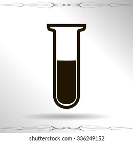 Test tube vector icon