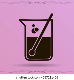 Test tube vector icon