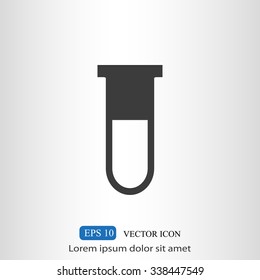 Test tube vector icon