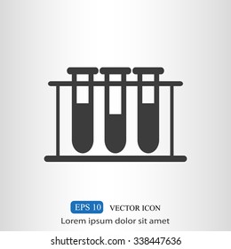 Test tube vector icon