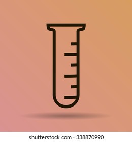 Test tube vector icon