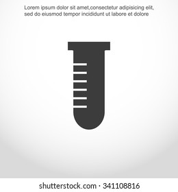 Test tube vector icon