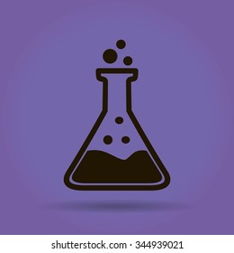 Test tube vector icon