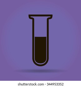 Test tube vector icon
