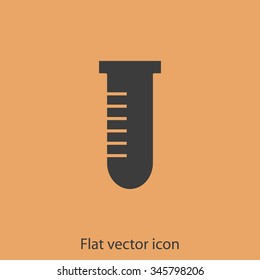 Test tube vector icon