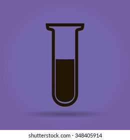 Test tube vector icon
