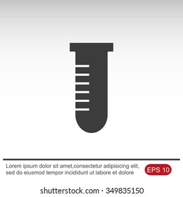 Test tube vector icon
