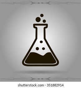 Test tube vector icon