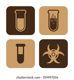 Test tube  - vector icon