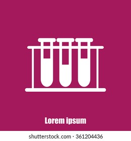 Test tube vector icon