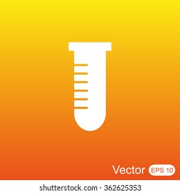 Test tube vector icon